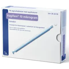 Vagifem 10 mikrogram vaginaltabletter med estradiol och applikator. Läs noga om eventuella ovesterin vagitorier biverkningar.